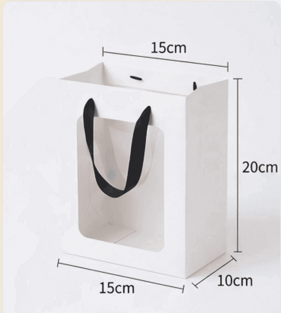 Paper Bag — White (15×10×20 cm)